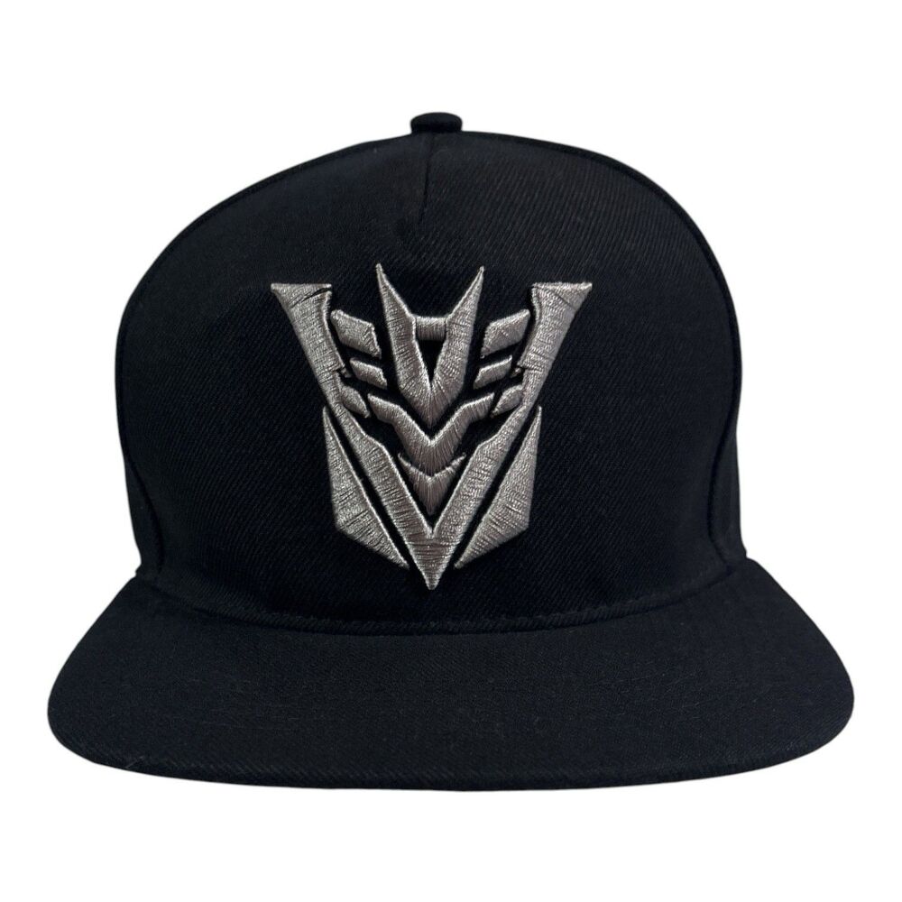 Transformers The Last Knight Deception SnapBack Hat 2017 Movie Cap Black/Silver